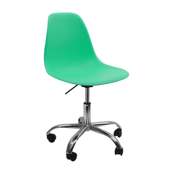 Silla DKR con Ruedas Tipo Eames